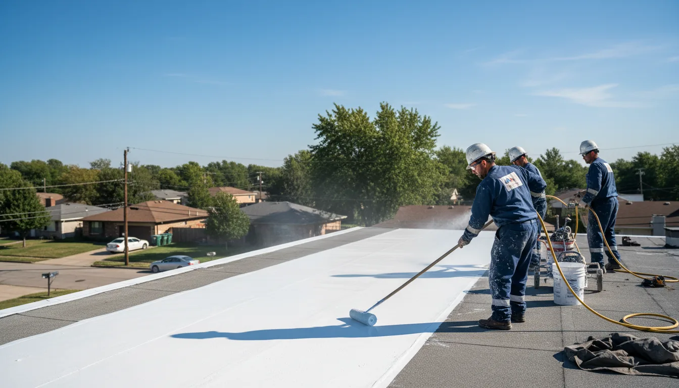 Commercial roof coating in Latham, OH near me